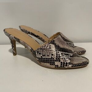 Shoe Dazzle Snakeskin Mule